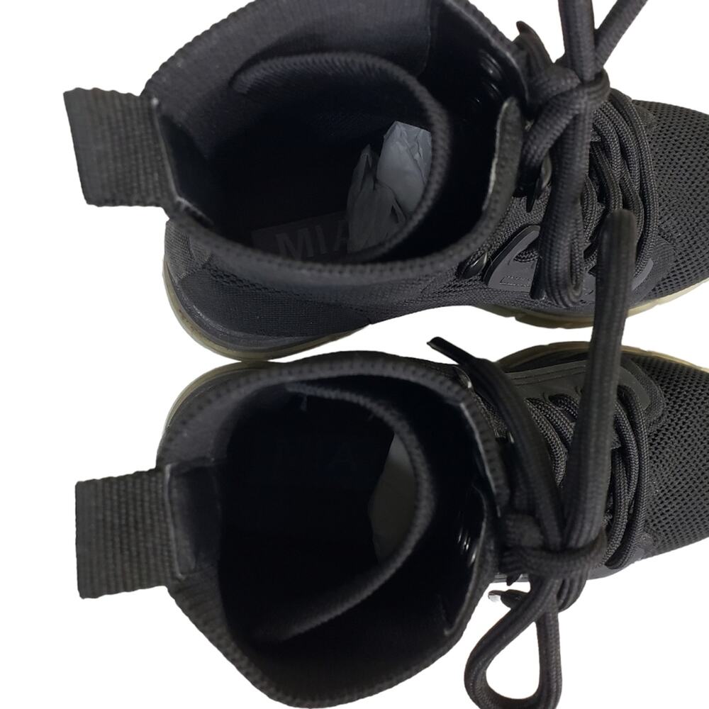 MIA Womens 6 Simon Black Lace Up Combat Bootie - Picture 7 of 9